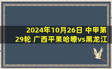 2024年10月26日 中甲第29轮 广西平果哈嘹vs黑龙江冰城 全场录像